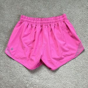 Pink Lululemon Hotty Hot Short